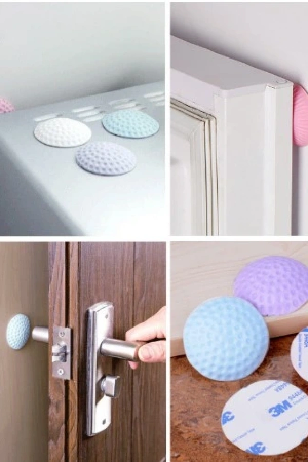 Çok Amaçlı Silikon Kapı Duvar Koruyucu Tampon - 4lü Paket