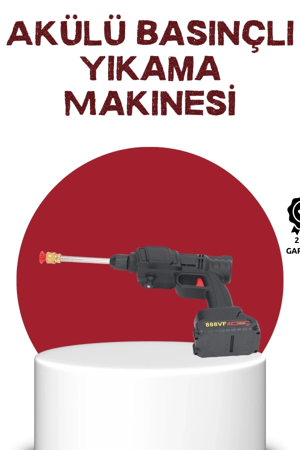 Çok Fonksiyonlu Şarjlı Basınçlı Yıkama Tabancası Ev Araç Bahçe