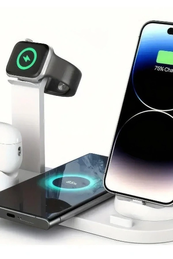 Çok İşlevli Şarj İstasyonu Beyaz Renk