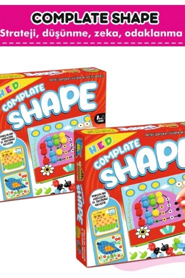 Complate Shape Renklerle Zekanı Konuşturma Oyunu
