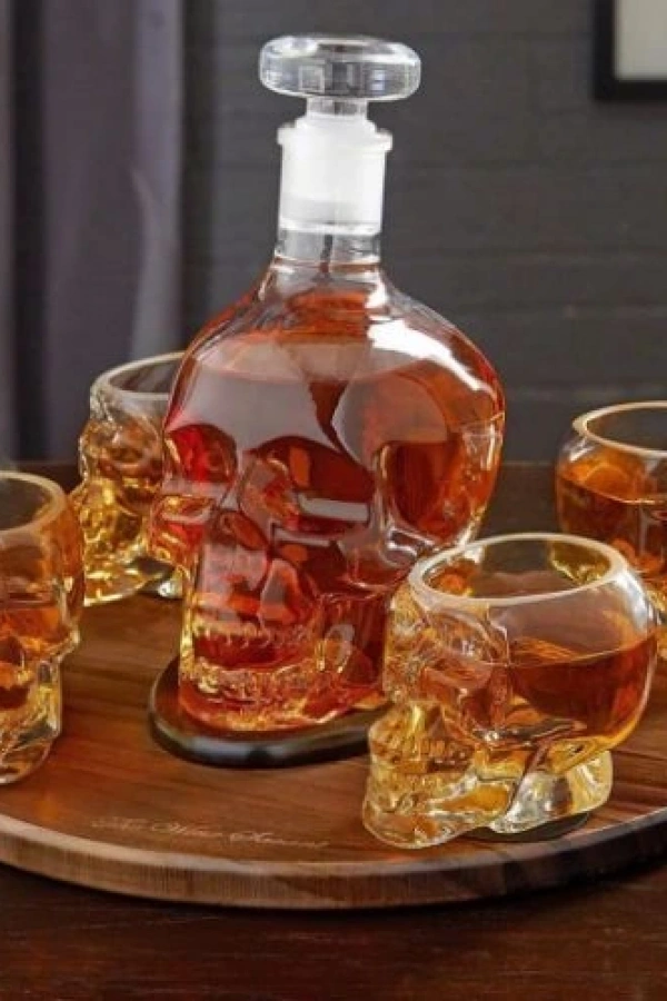 Crystal Head Kuru Kafa Cam Şişe 350 Ml