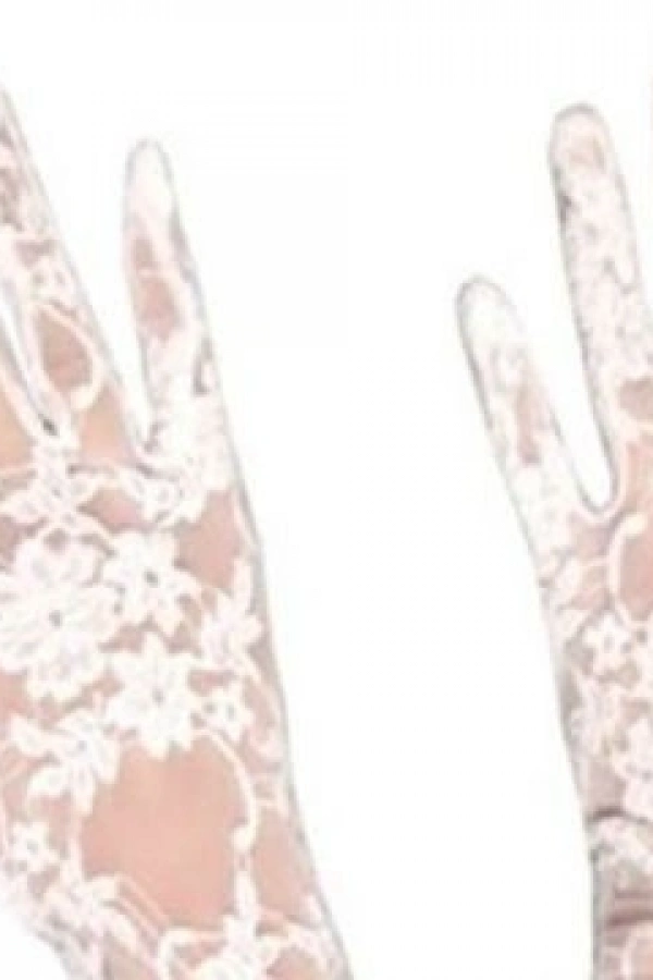 Dantelli Gelin Eldiveni - Beyaz Kısa