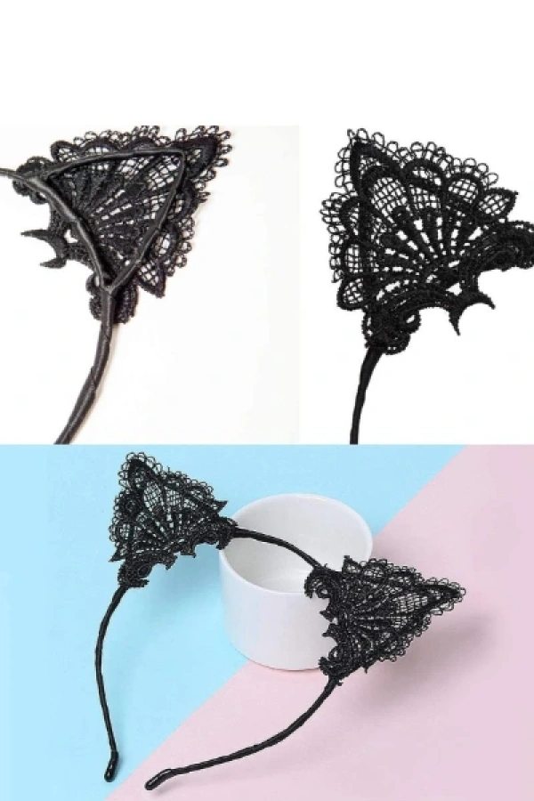 Dantelli Kedi Kulağı Tacı