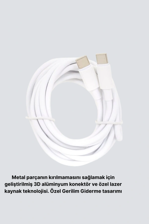 Dayanıklı Dış Kaplamalı 30W 5.0A Type-C Hızlı Şarj ve Data Kablosu