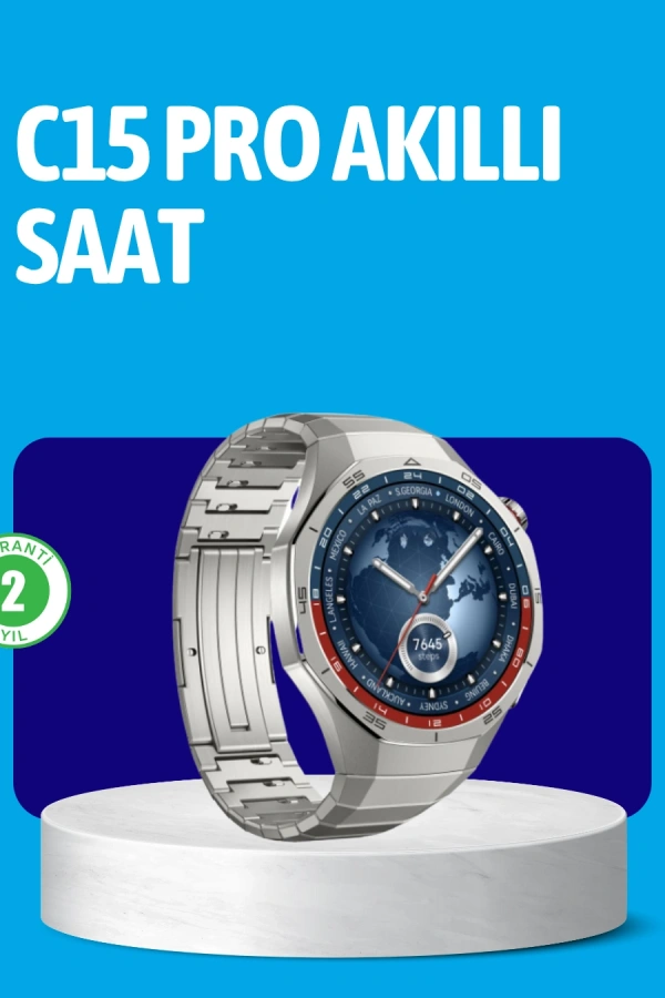 Dayanıklı Kordonlu Şarjlı Akıllı Saat