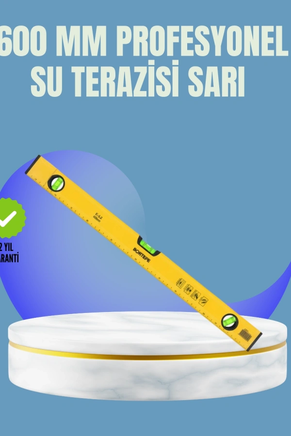Dayanıklı Plastik Gövdeli 600 mm Su Terazisi