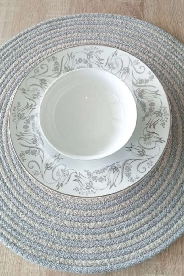 DecoHandy 39cm 2 Renk Jüt Örme Supla Amerikan Servis