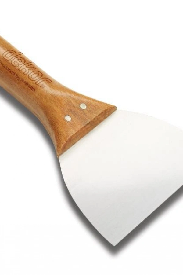 Dekor 002 Macun Ispatulası 8 cm Ahaşap Saplı