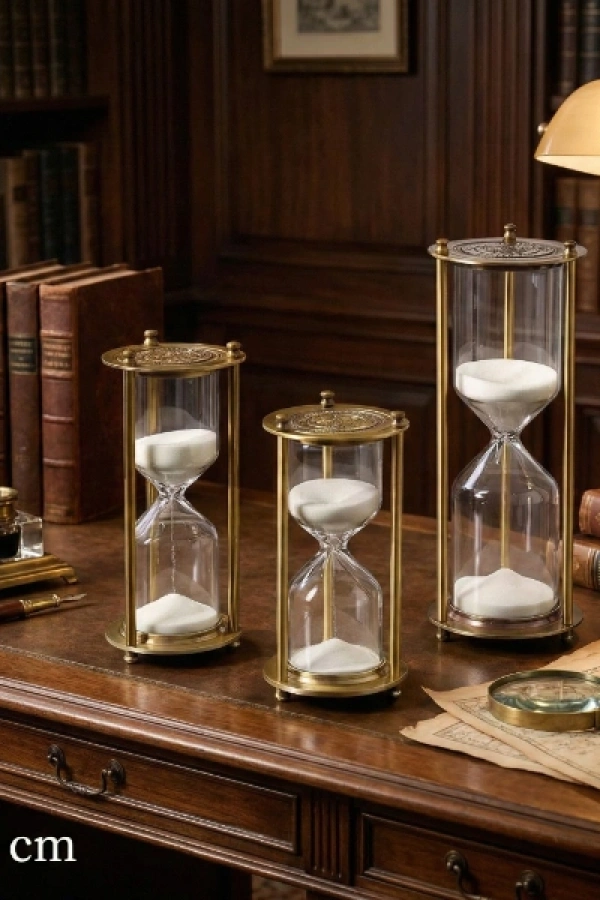 Dekoratif Cam Kum Saati 7x16 cm