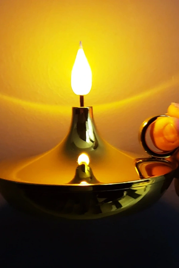 Dekoratif Gold Pilli Mum Lamba