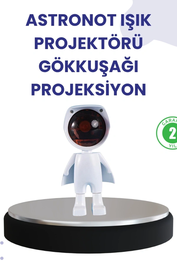 Dekoratif Gün Batımı Işığı – Astronot Figürlü