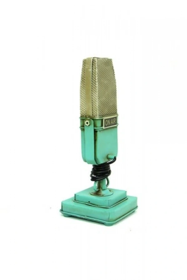 Dekoratif Metal Mikrofon