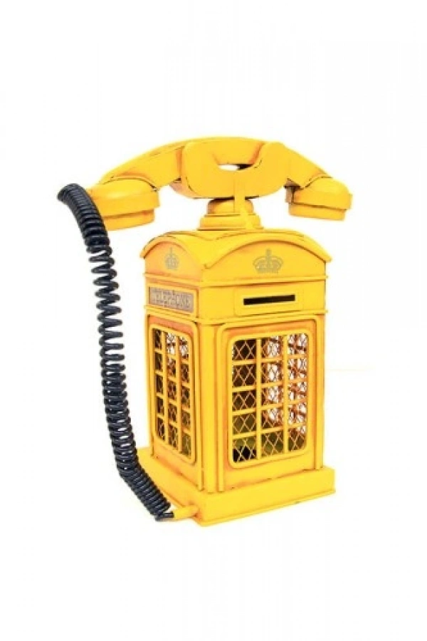 Dekoratif Nostaljik Telefon Kumbara