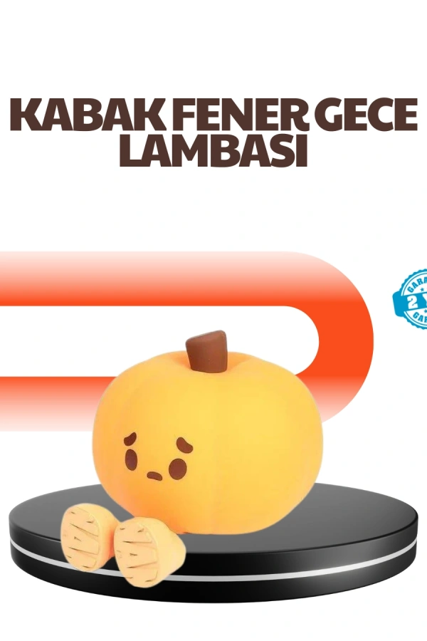 Dekoratif Pumpkin Gece Lambası Şarjlı Dokunmatik LED Işık