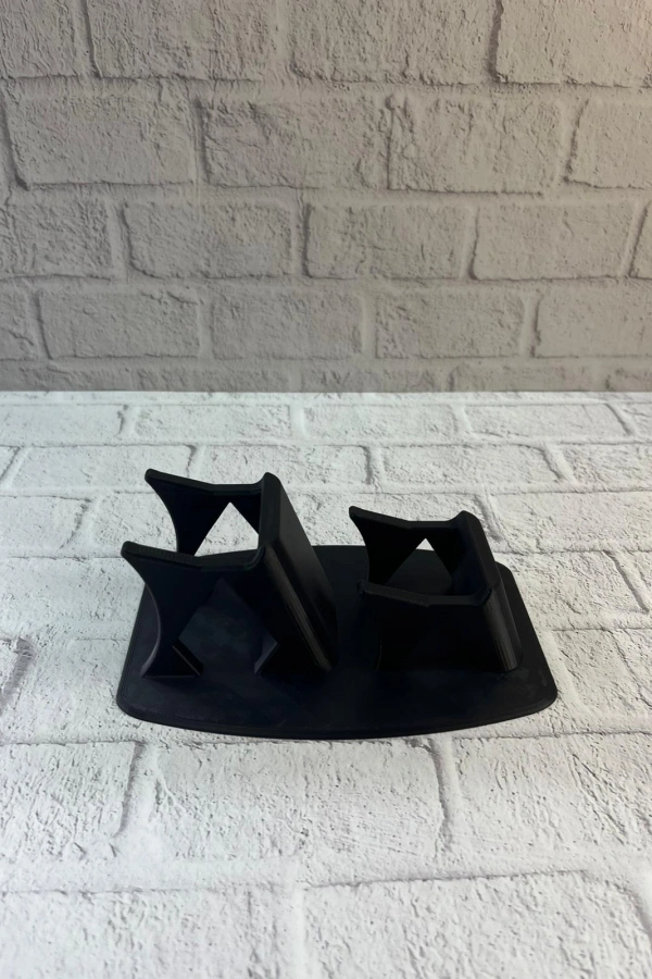 Dekoratif Siyah İkili Gamepad Standı 7x18 cm