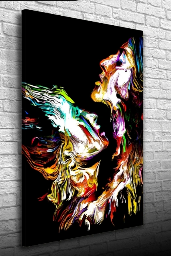 Dekoratif , Soyut , Renkli  Kanvas Tablo 50 x 70