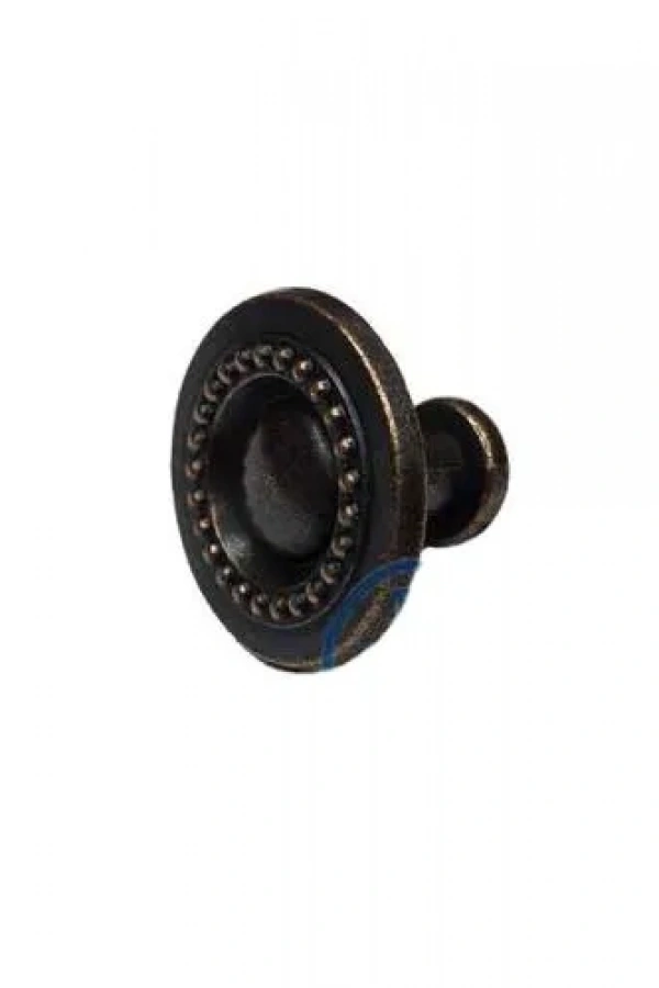 Dekoratif Zamak Düğme - 23x23mm, Eskitme, 1 Adet