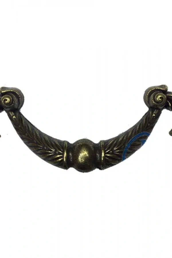 Dekoratif Zamak Üzümlü Kulp - 64mm, Antik, 100 Adet