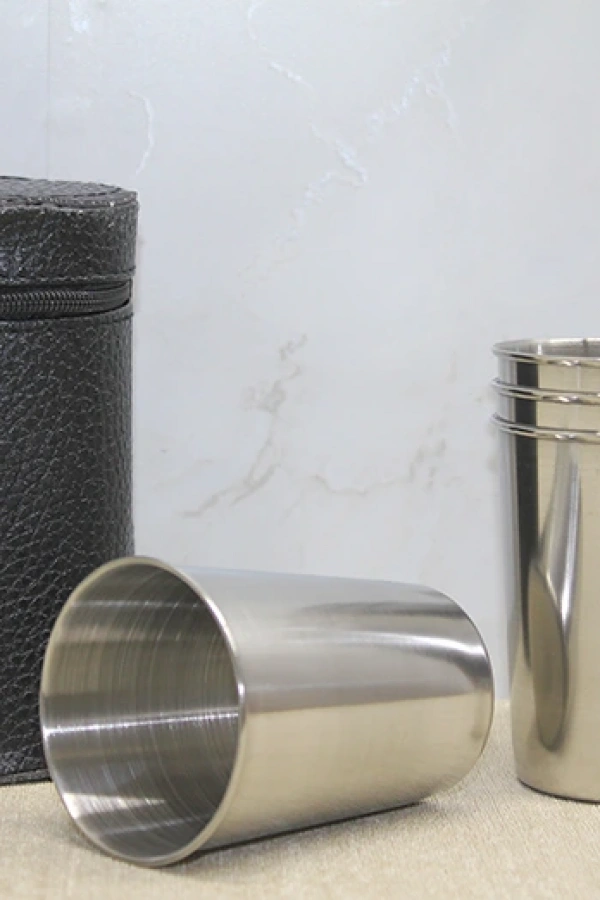 Deri Kılıflı 4lü Shot Bardak