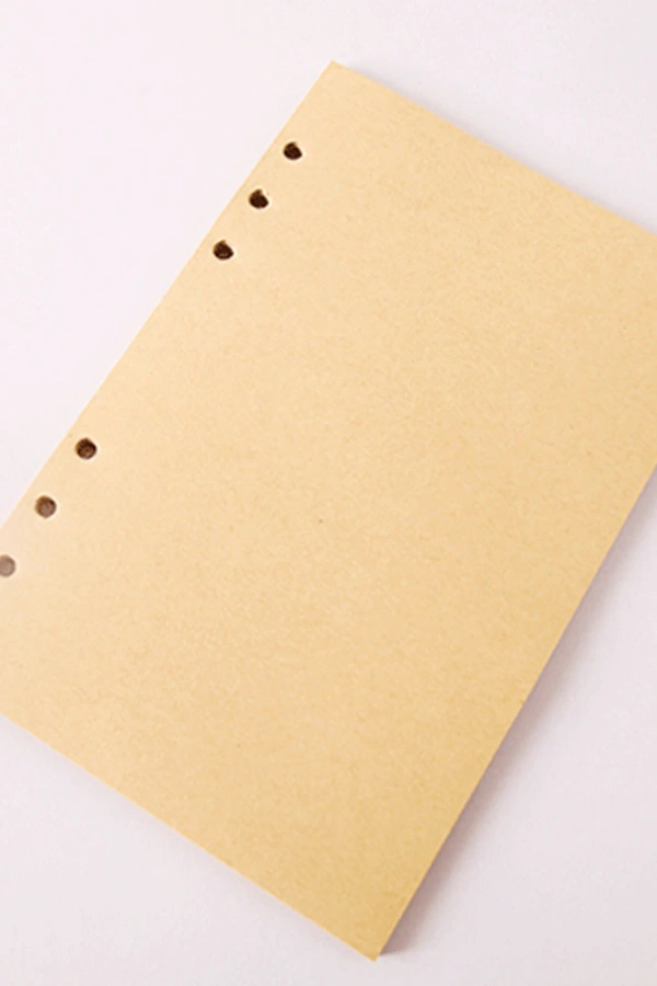 Deri Yaprak Desenli Çizgisiz Defter