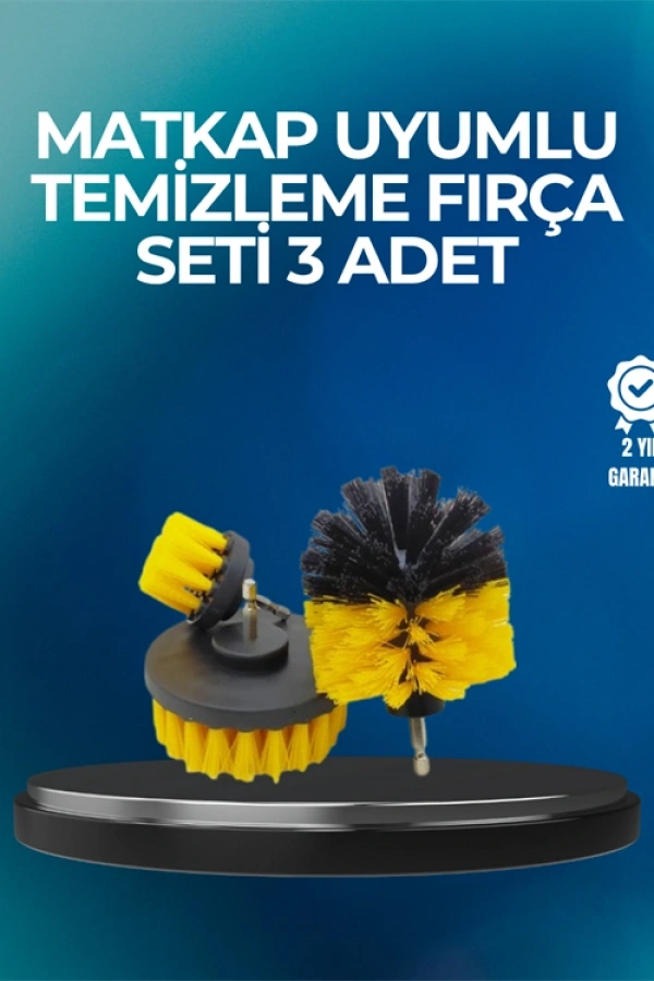 Derinlemesine Temizlik İçin Dayanıklı Kıllı Matkap Fırçası Başlığı