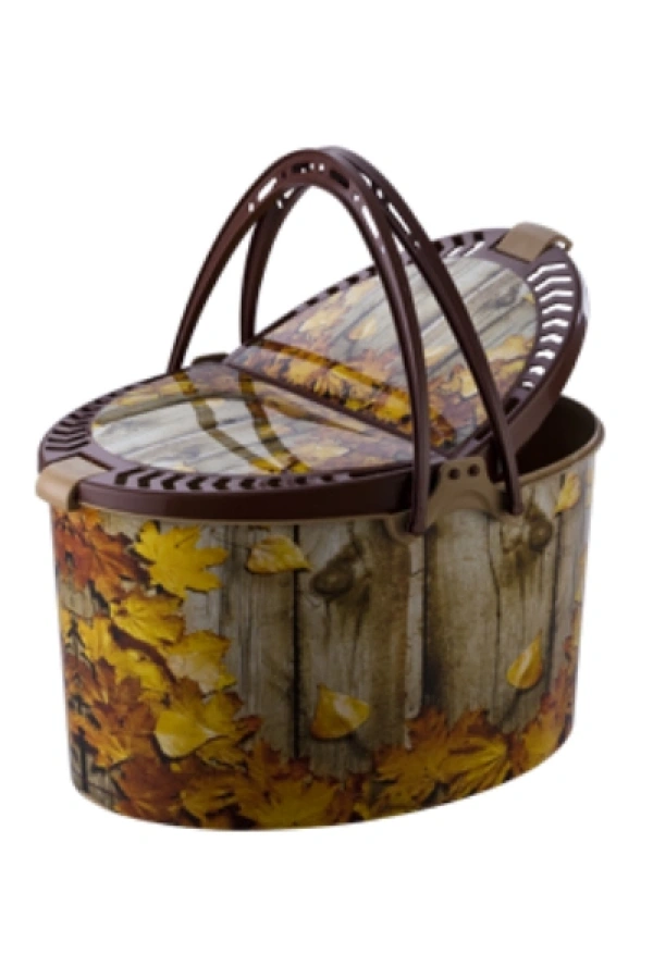 Desenli Piknik Sepeti