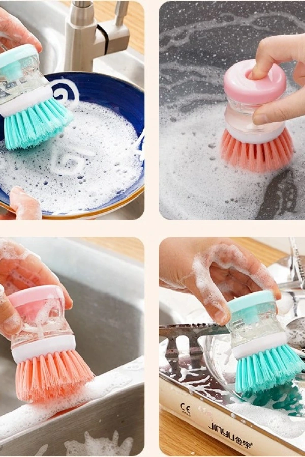 Deterjan Hazneli Bulaşık Yıkama Fırçası