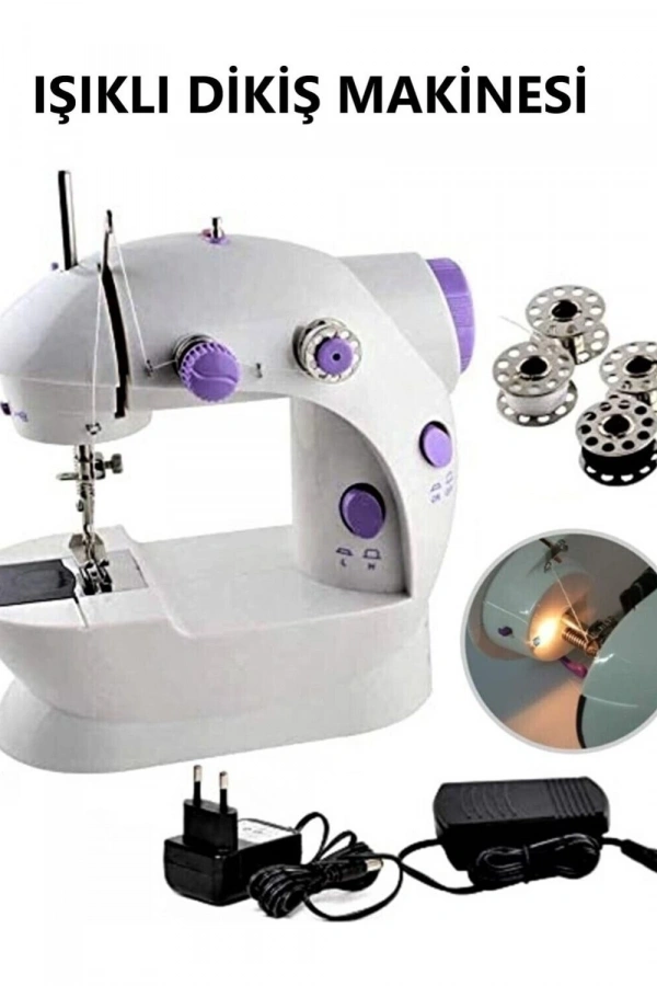 Dikiş Makinesi Mini Pedallı Elektrikli