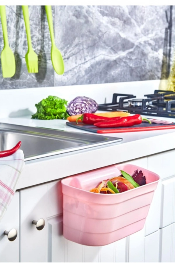 Dolap Kapağı Organizeri - Tezgah Çöp Kutusu