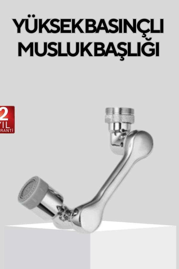 Döner Musluk Başlığı Çok Açılı Robotik Kol Su Tasarruflu