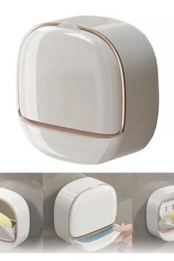 Drenaj Hazneli Kapaklı Katı Sabunluk