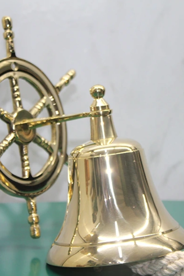 Dümenli Pirinç Duvara Asmalı Çan