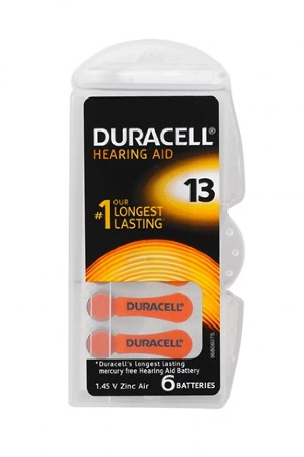 Duracell 13 Numara İşitme Cihazı Pili 6Lı Paket