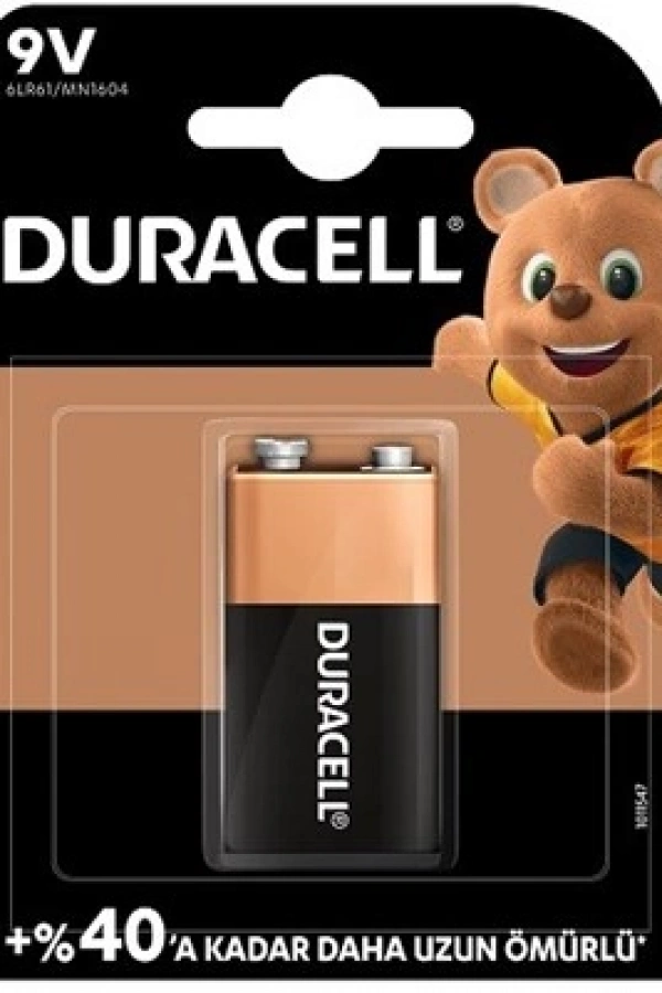Duracell 9V Alkalin Pil