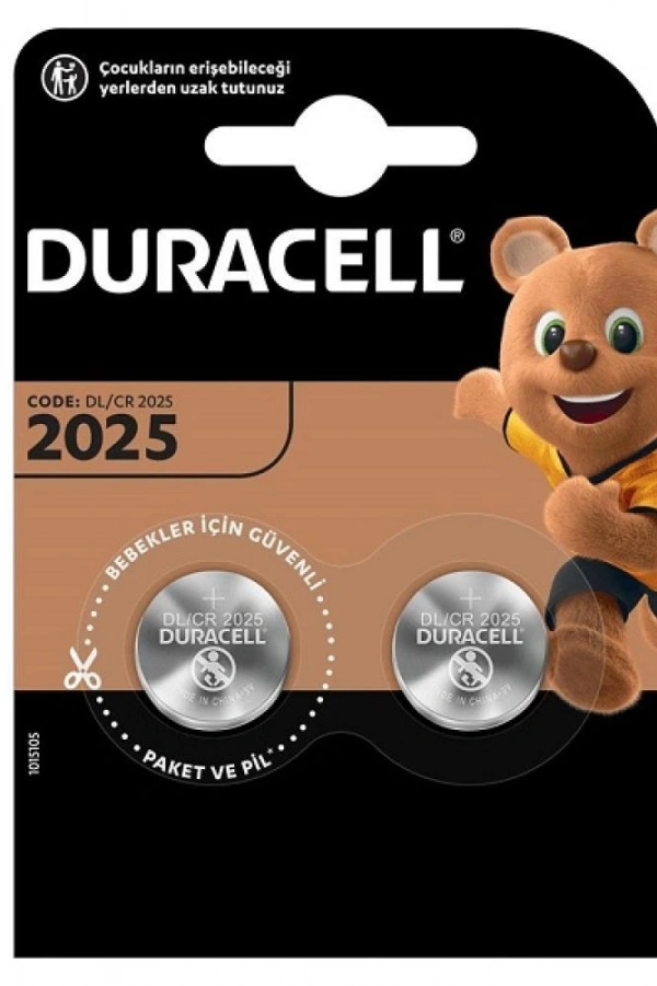 Duracell CR2025 3V Lityum Pil 2li Paket