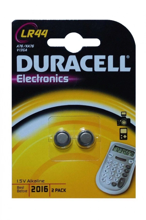 Duracell LR44/AG13/A76 1.5 Volt Alkalin Pil 2li Paket