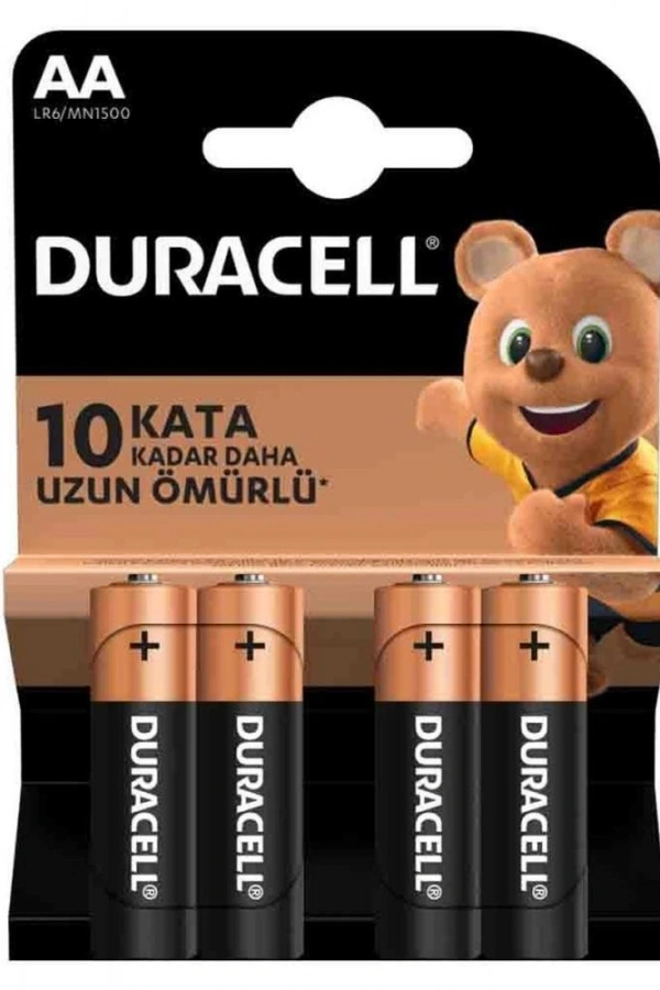 Duracell LR6 AA Alkalin Kalem Pil 4lü Paket