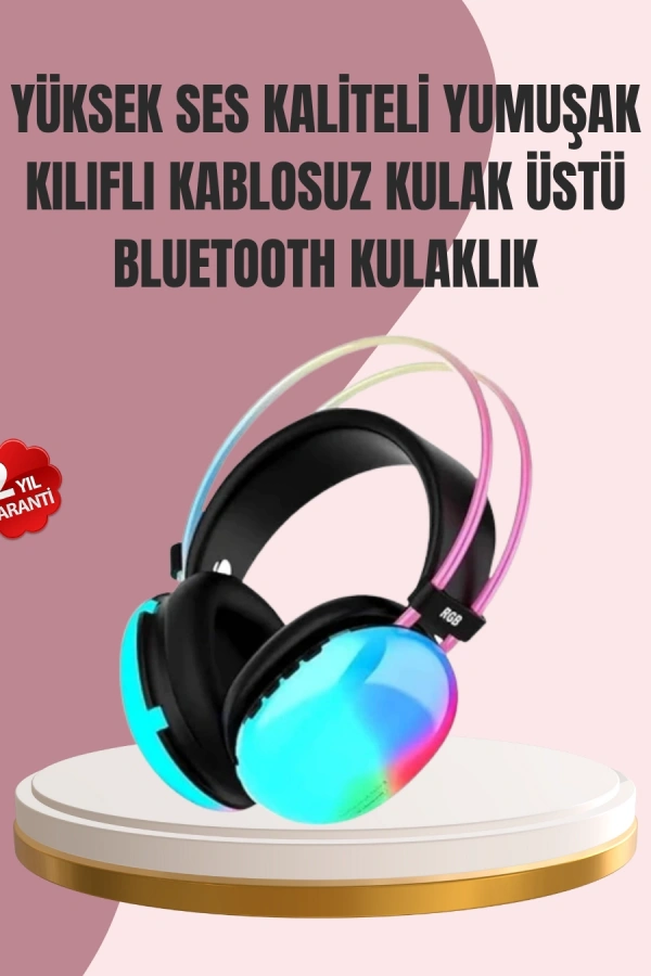 Düşük Gecikmeli Bluetooth 5.3  Kulaklık – RGB Işıklı