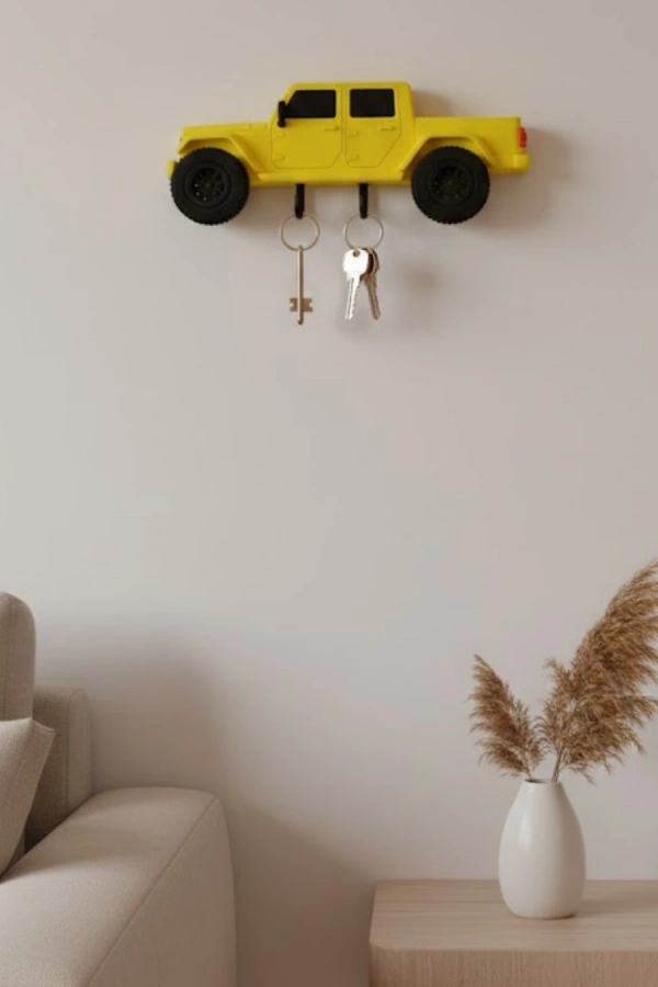 Duvara Monte Araba Anahtarlık Dekoratif ve Kullanışlı