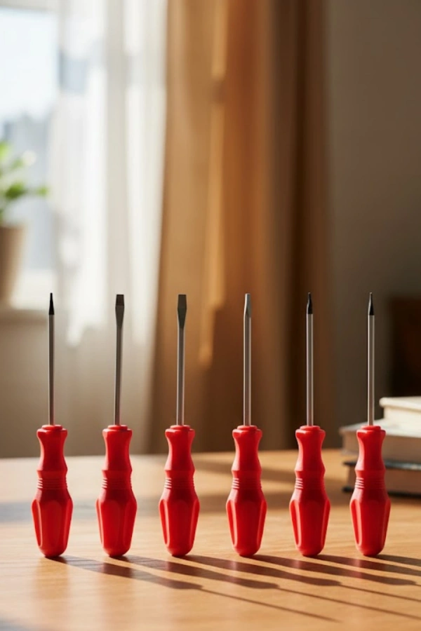 Düz ve Yıldız Başlıklı 7li Tornavida Seti Ergonomik Tutma