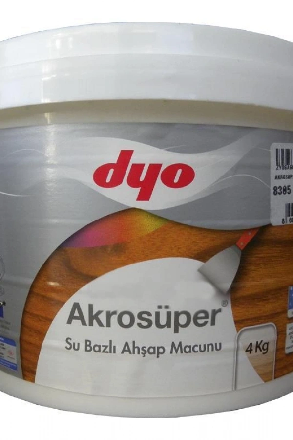 Dyo Akrosüper Ahşap Macunu 4 Kg
