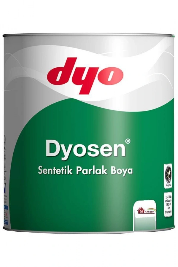 Dyosen Sentetik Parlak Boya 0,75 LT Siyah