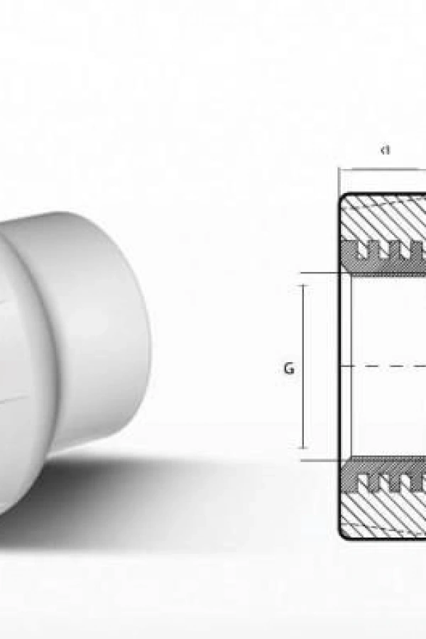 Ege Yıldız PPRC 25X1/2 Dişi Adaptör Gri
