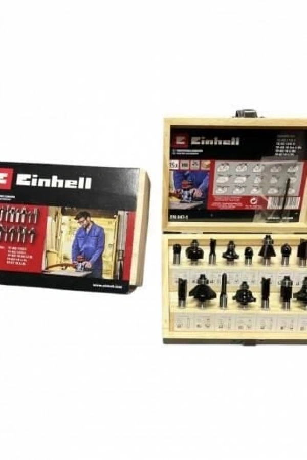 Einhell  15 Parça Karışık Freze Ucu Seti 8 mm Şaft