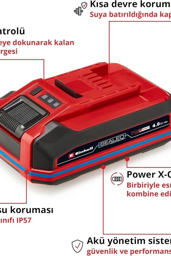 Einhell Sealed Li-on Akü 18 Volt 4,0 Ah Plus