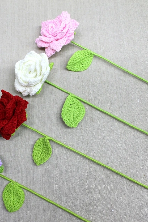 El Örgüsü Tekli Gül