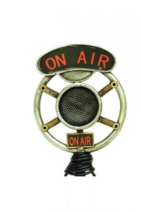 El Yapımı Dekoratif Vintage Mikrofon