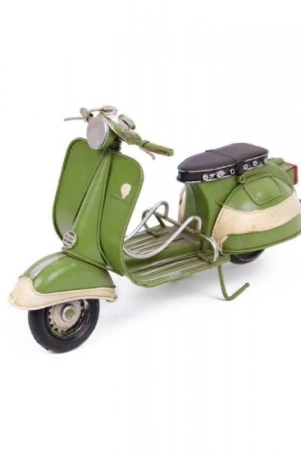 El Yapımı Metal Scooter Motosiklet Maketi