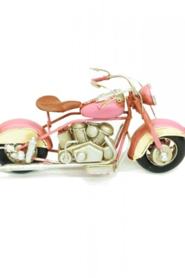 El Yapımı Pembe Motosiklet