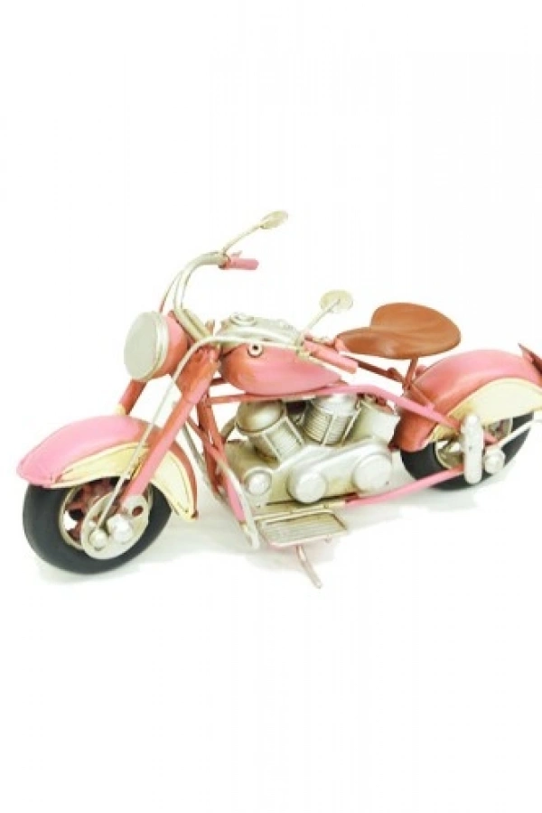 El Yapımı Pembe Motosiklet